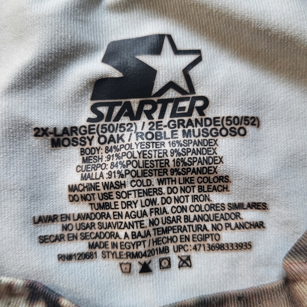Mossy Oak Starter "Break Up Infinity" Women's Tee Poly/Spandex Camo 2xl B36 - Picture 3 of 6